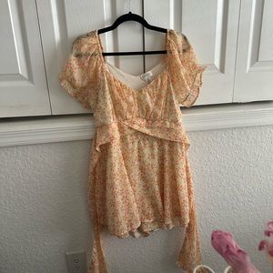 jeasica simpson floral romper